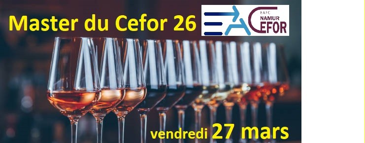 Master des Vins au Cefor 27/3/26